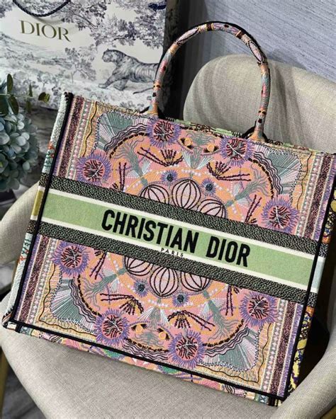 christian dior tote bag colorful.